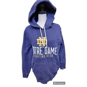 NOTRE DAME Hoodie Size Medium Under Armour Pullover Cold Gear Loose